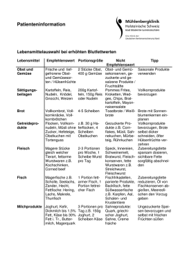 Ern Hrungstipps Zur Senkung Erh Hter Blutfette