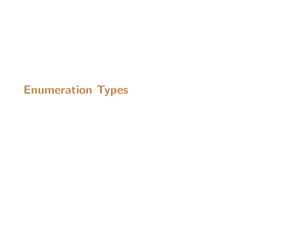 Enumeration Types