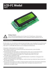 LCD-I2C Modul - Neuhold Elektronik