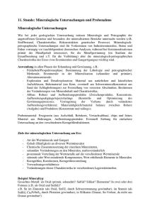 Mineralogische Untersuchungen (Text) - KIT