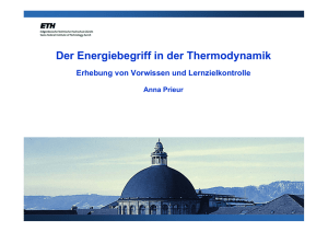 Der Energiebegriff in der Thermodynamik