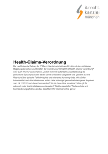 Health-Claims-Verordnung - IT