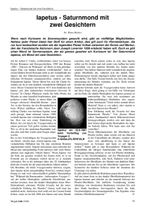 Iapetus - Saturnmond mit zwei Gesichtern