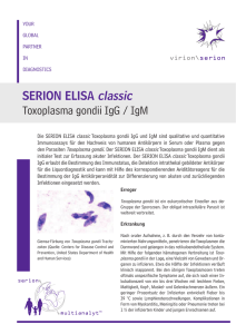 SERION ELISA classic Toxoplasma gondii IgG / IgM