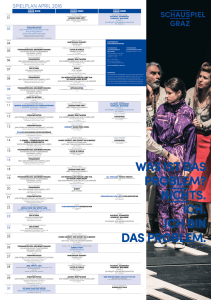 spielplan april 2016 - Schauspielhaus Graz