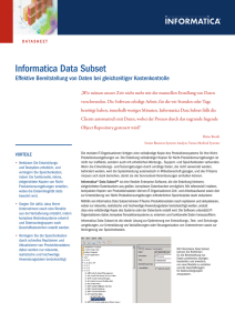 Informatica Data Subset