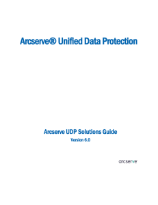 Arcserve UDP Solutions Guide
