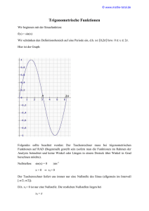 Trigonometrische Funktionen - mathe