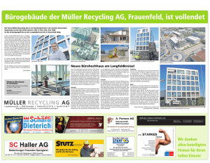 Baureportage - Müller Recycling AG