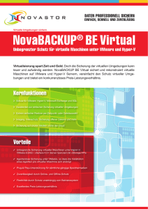 NovaBACKUP® BE Virtual