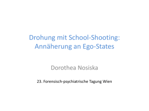 Drohung mit School-Shooting: Annäherung an Ego-States