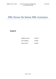 XML-Parser fu r kleine XML