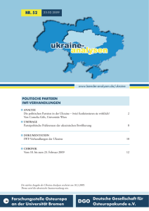 Ukraine-Analyse Nr. 52 - Länder
