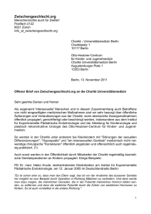 Offenen Brief an die - Zwischengeschlecht.org