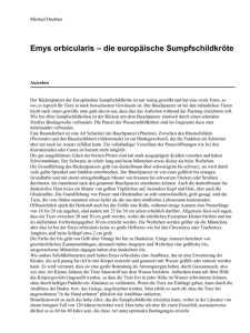 Emys orbicularis – die europäische - DGHT