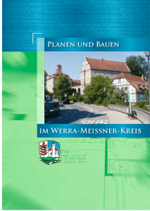 Broschüre Planen und Bauen im Kreis - Lebensraum Werra