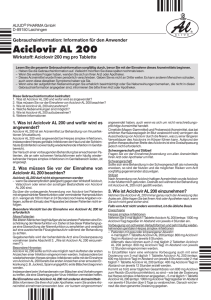 Aciclovir AL 200 - Online Apotheke disapo