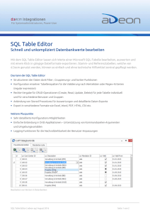 SQL Table Editor