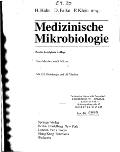 Medizinische Mikrobiologie - Technische Universität Darmstadt