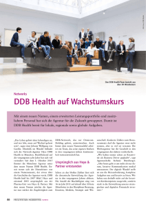 DDB Health auf Wachstumskurs