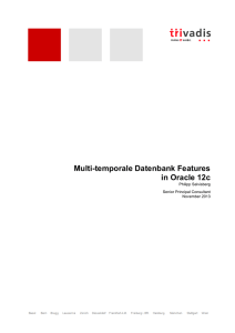 Multi-temporale Datenbank Features in Oracle 12c
