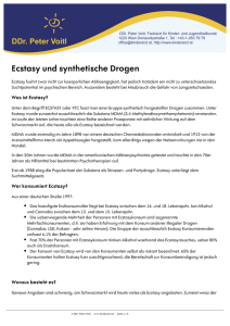 Ecstasy und synthetische Drogen