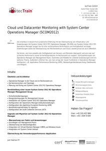 Cloud und Datacenter Monitoring with System Center Operations