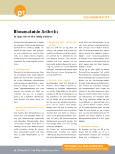 Rheuma (pdf aus der PT Zeitschrift)