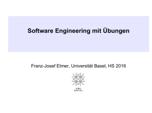 Was ist Software Engineering? - Universität Basel | Informatik