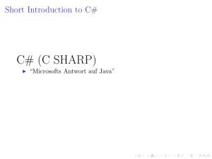 C# (C SHARP)
