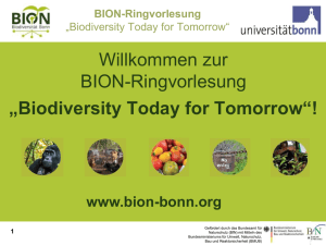 K. Riha - bei BION - dem Biodiversitätsnetzwerk Bonn