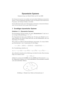 Dynamische Systeme - mehr