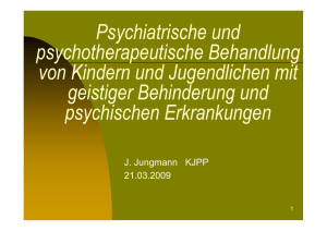Psychiatrische und psychotherapeutische Behandlung