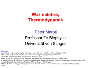Wärmelehre, Thermodynamik