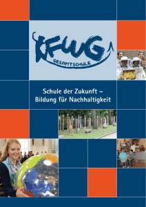Broschüre “Schule der Zukunft – Bildung für Nachhaltigkeit”