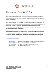 Update auf DataNAUT 5.x