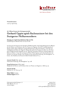Gerhard Oppitz spielt Rachmaninow bei den Stuttgarter