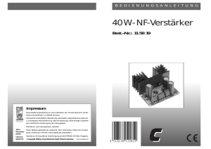 40W-NF-Verstärker - REBER electronic