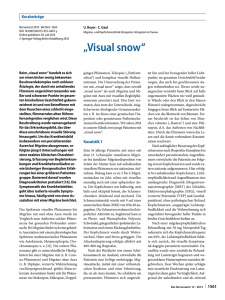 Visual Snow Syndrome