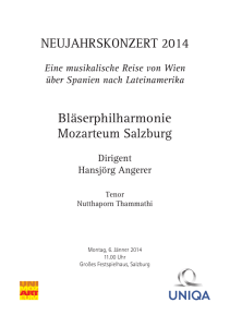 NEUJAHRSKONZERT 2014 Bläserphilharmonie Mozarteum Salzburg