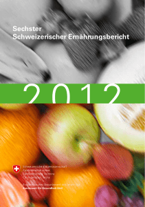 Sechster Schweizerischer Ernährungsbericht