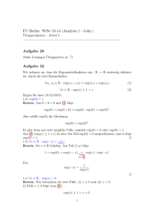 Musterlösung zu den Ü-Aufgaben auf Blatt 8