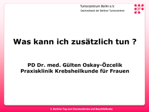 Vortrag - Tumorzentrum Berlin