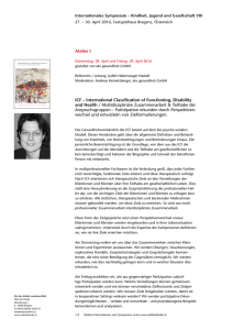 Atelier I ICF – International Classification of Functioning, Disability