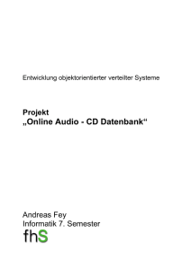 Online Audio - CD Datenbank