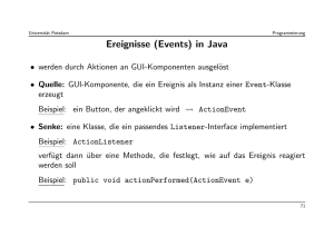 Ereignisse (Events) in Java