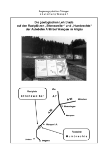 Geologische Lehrpfade der Rastplätze Ettensweiler und