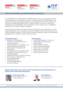 Oracle Consulting und Administration Services - IT