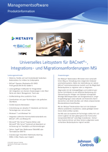 M5i - Universelles Leitsystem für BACnet