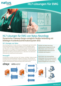 HL7-Lösungen für EMG